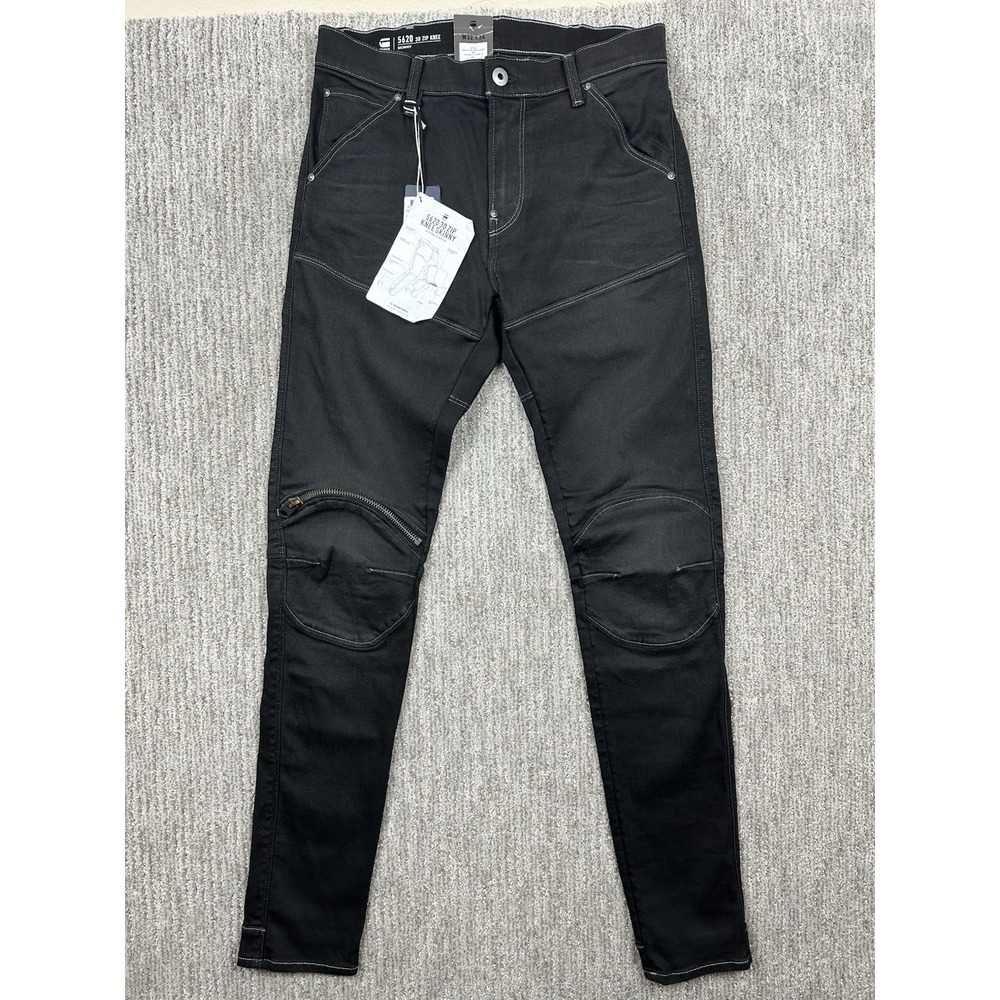 G-Star RAW 5620 3D Zip Knee Skinny Jeans Dk Aged Denim Stretch Men's 32x34 NEW